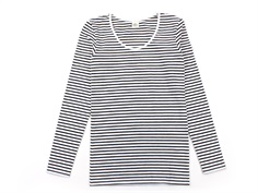 Mads Nørgaard t-shirt Belino white/black stripes